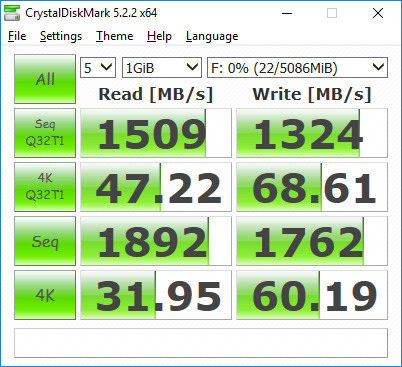 VMware Workstation VM NVMe disk CrystalDiskMark performance benchmark