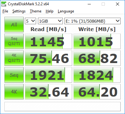 VMware Workstation VM SCSI disk CrystalDiskMark performance benchmark